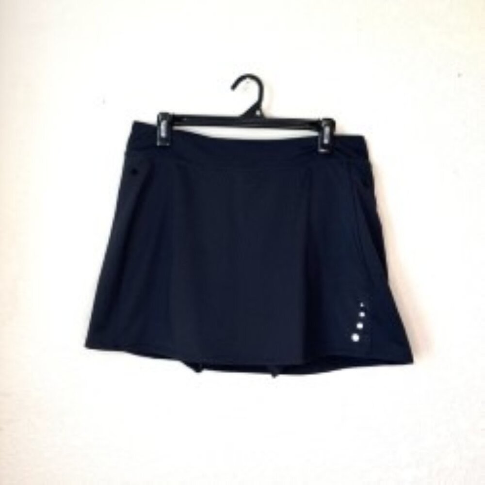 L.L. Bean Black Athletic Skort w/ Shorts Liner | Medium